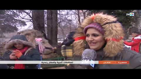 تساقطات ثلجية وأمطار رعدية