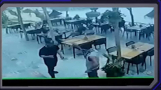 اكادير..شريط فيديو يوثّق واقعة هجوم مختل عقليا على مرتادي مقهى بتغازوت